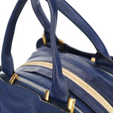 Chloe Navy Leather Tote Bag