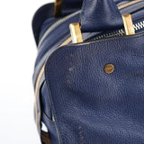 Chloe Navy Leather Tote Bag