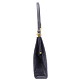 Chloé Navy Lizard Embossed Mini Handbag