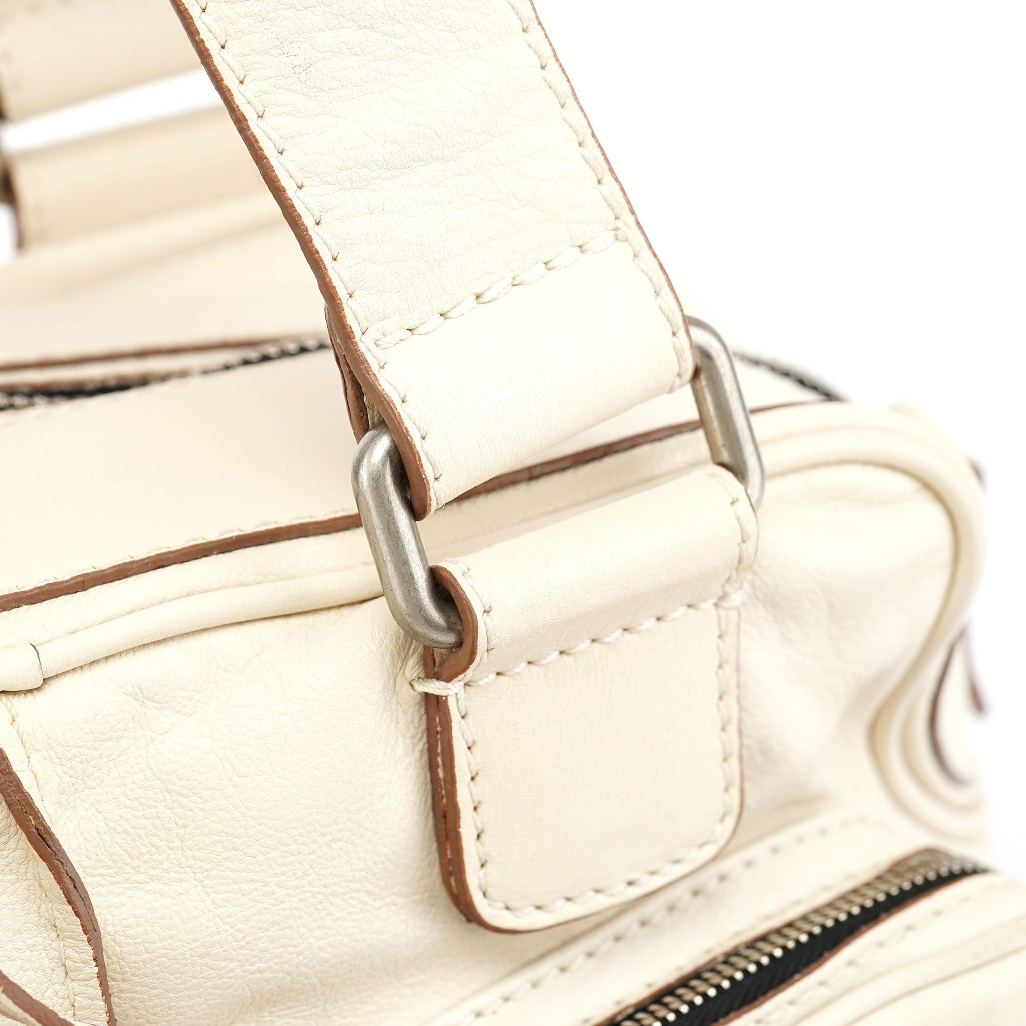 Chloé Off-White Lambskin Betty Shoulder Bag