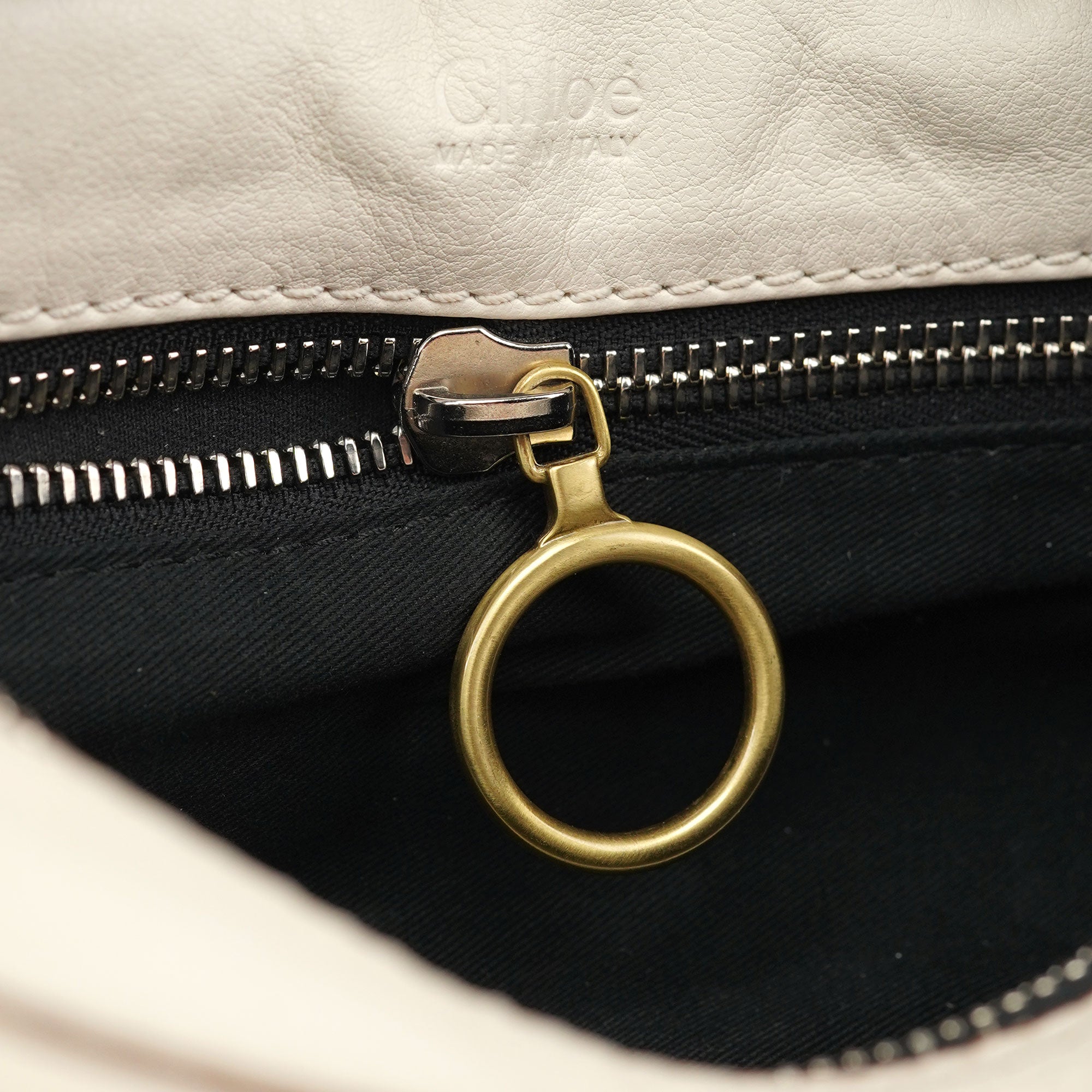 Chloé Off-White Lambskin Betty Shoulder Bag