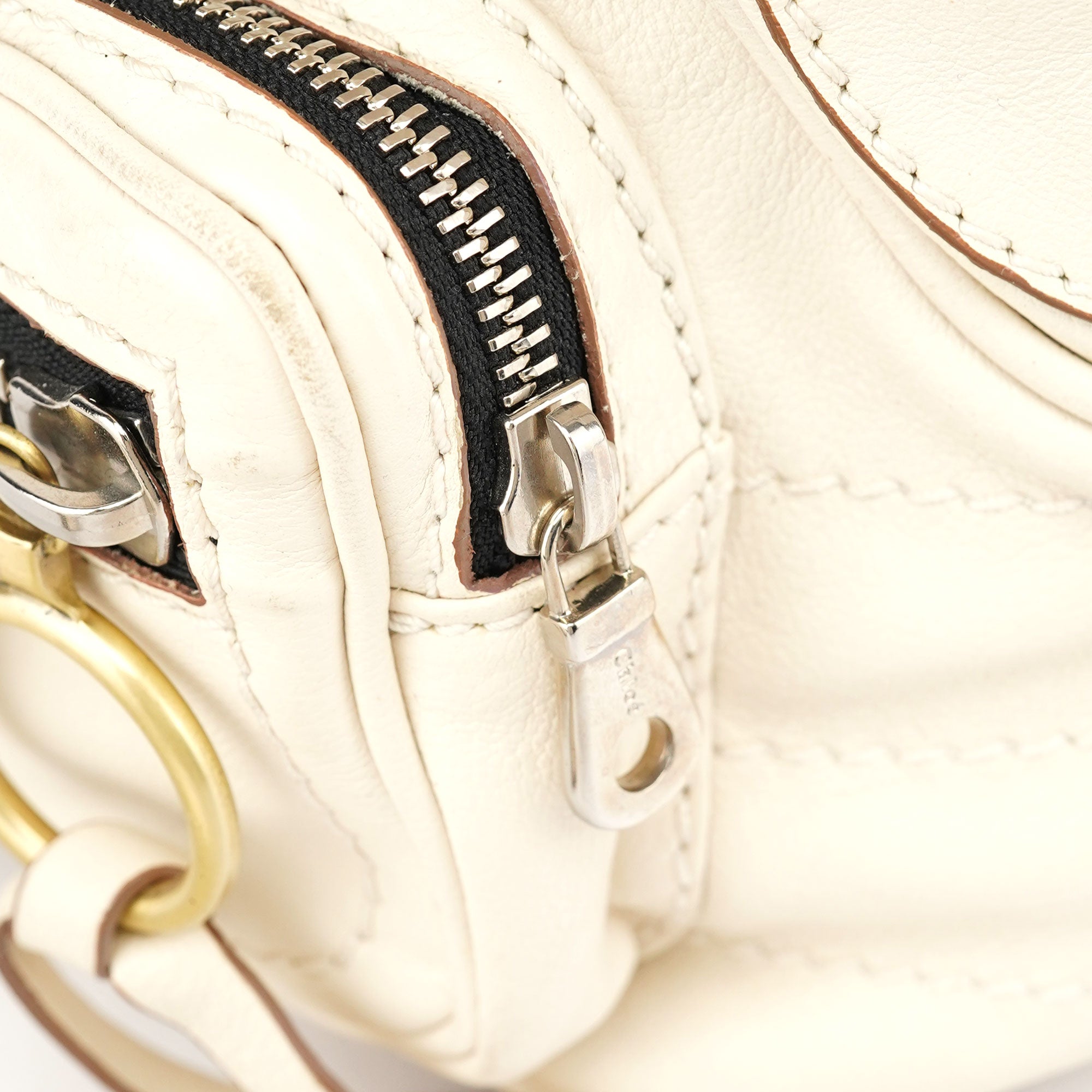 Chloé Off-White Lambskin Betty Shoulder Bag