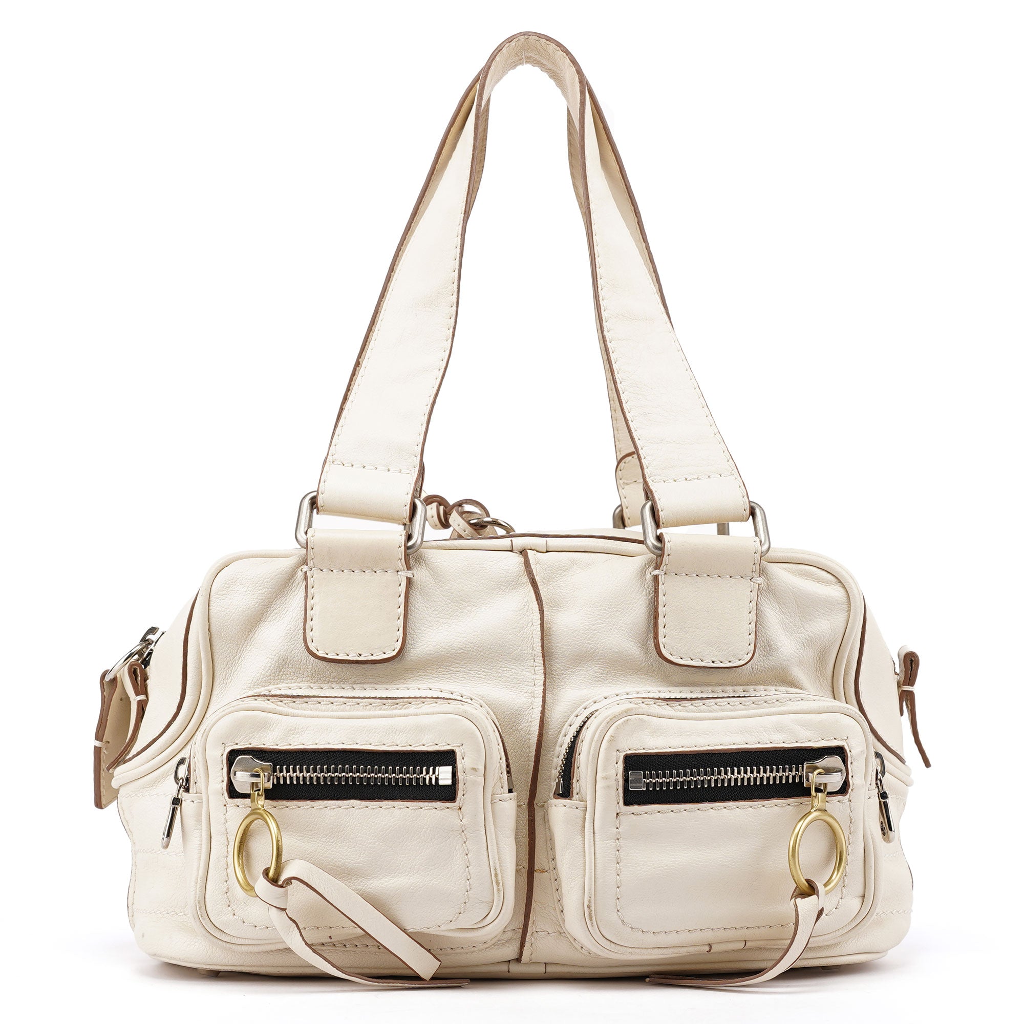 Chloé Off-White Lambskin Betty Shoulder Bag