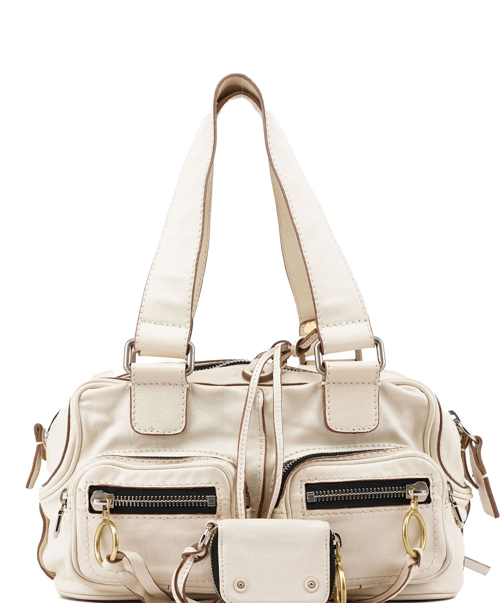 Chloé Off-White Lambskin Betty Shoulder Bag