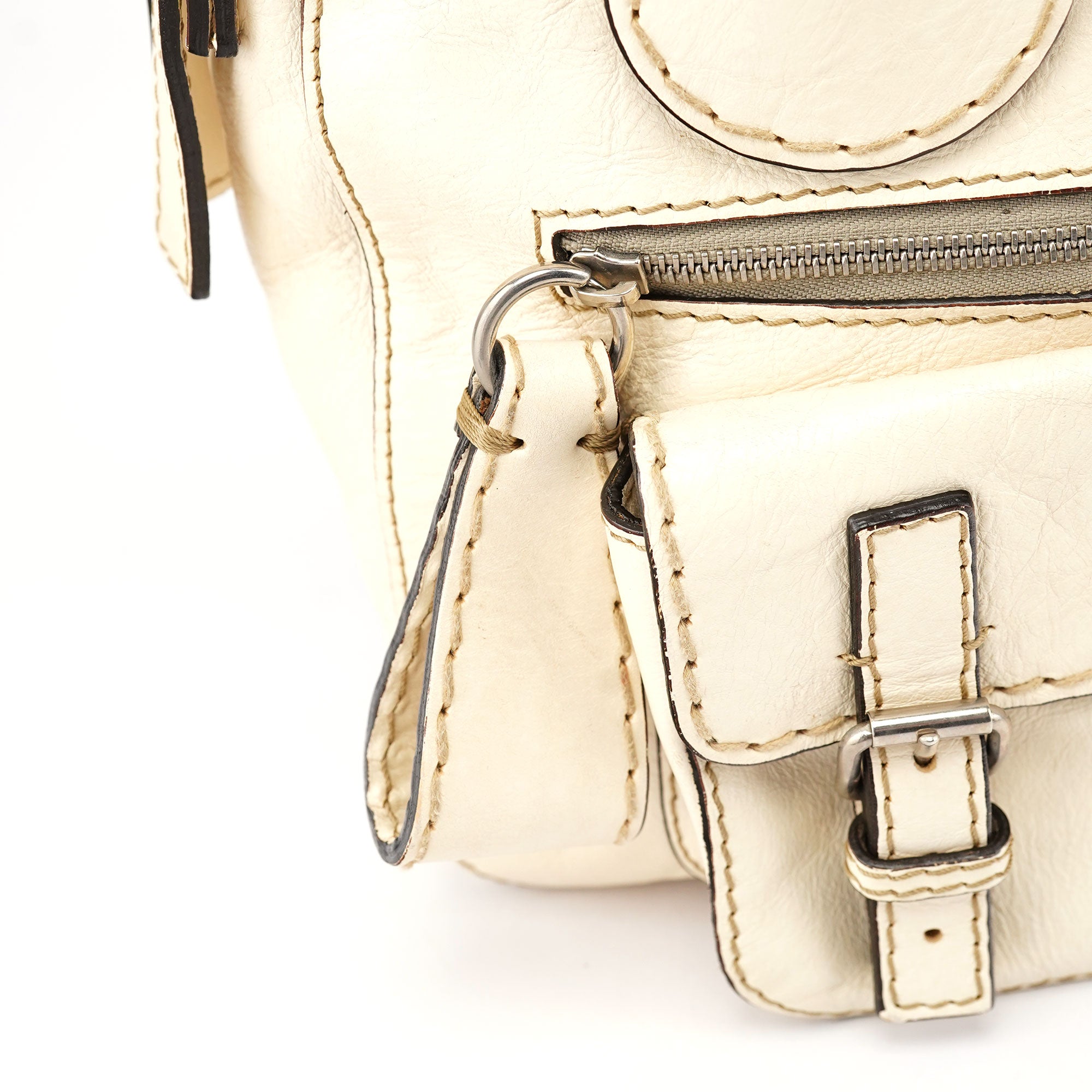 Chloé Off-White Lambskin Betty Tote Bag