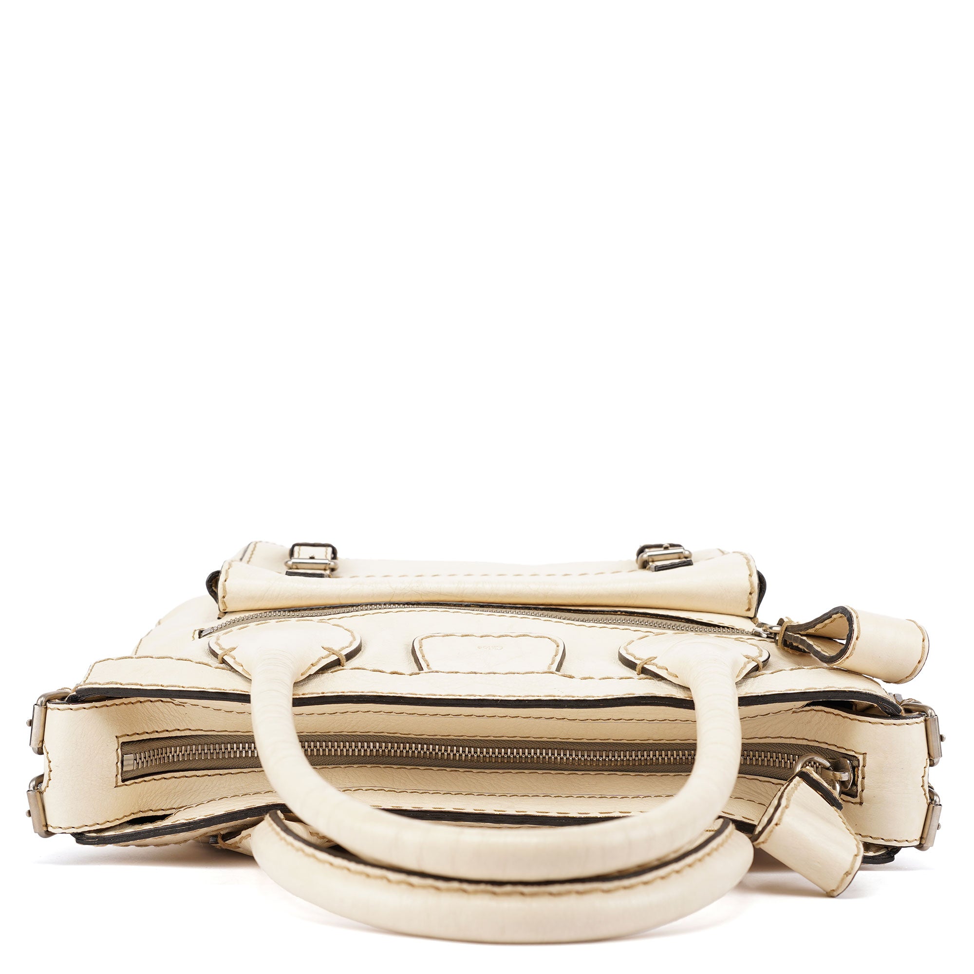 Chloé Off-White Lambskin Betty Tote Bag