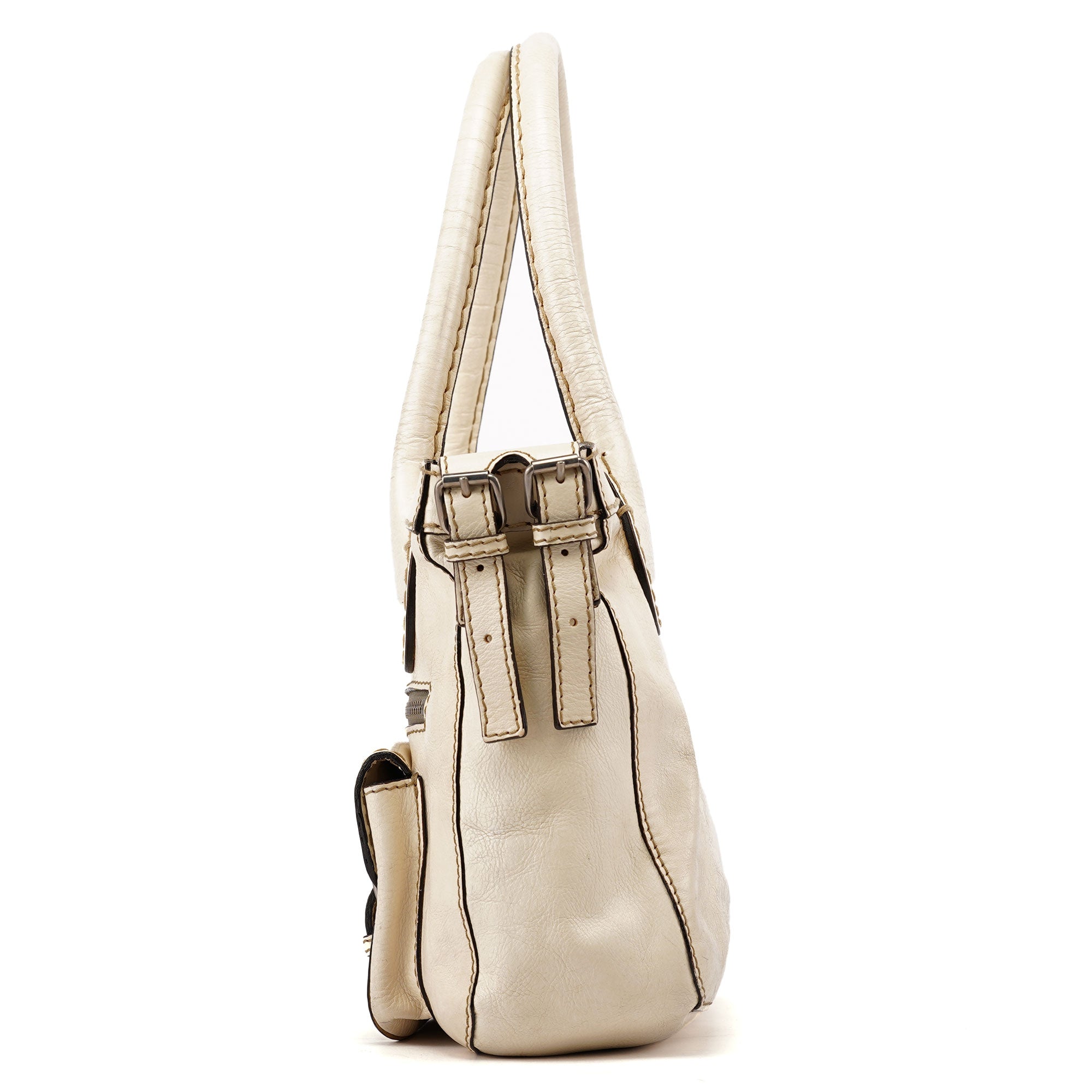 Chloé Off-White Lambskin Betty Tote Bag
