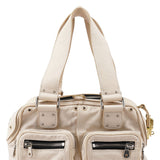 Chloé Off-White Leather Betty Tote Bag