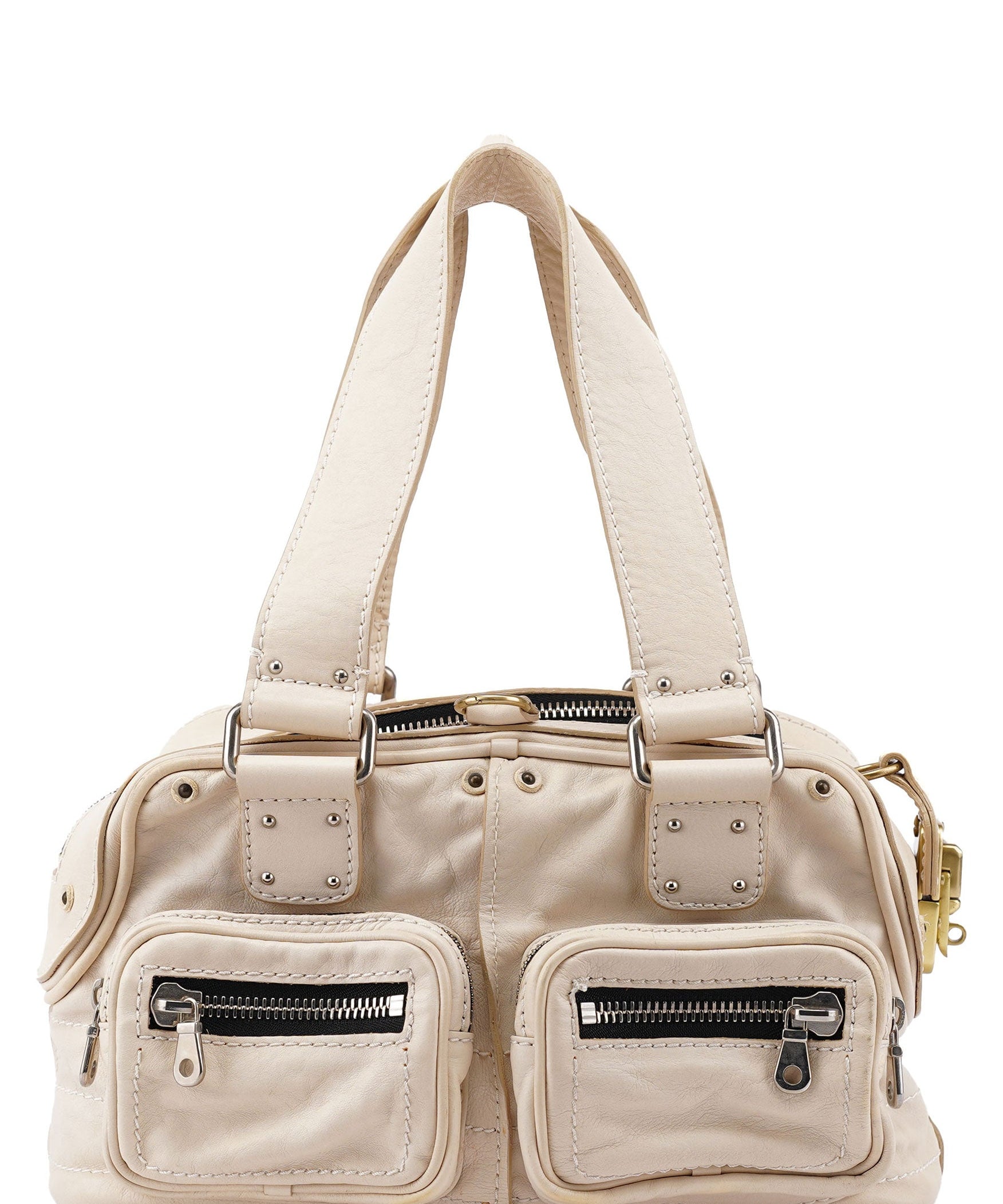Chloé Off-White Leather Betty Tote Bag