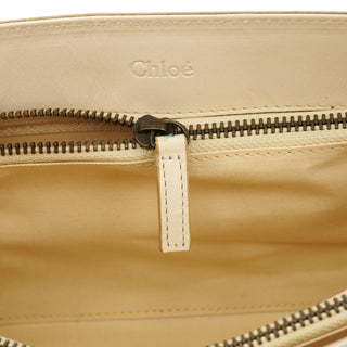 Chloe Off White Leather Flap Shoulder Bag