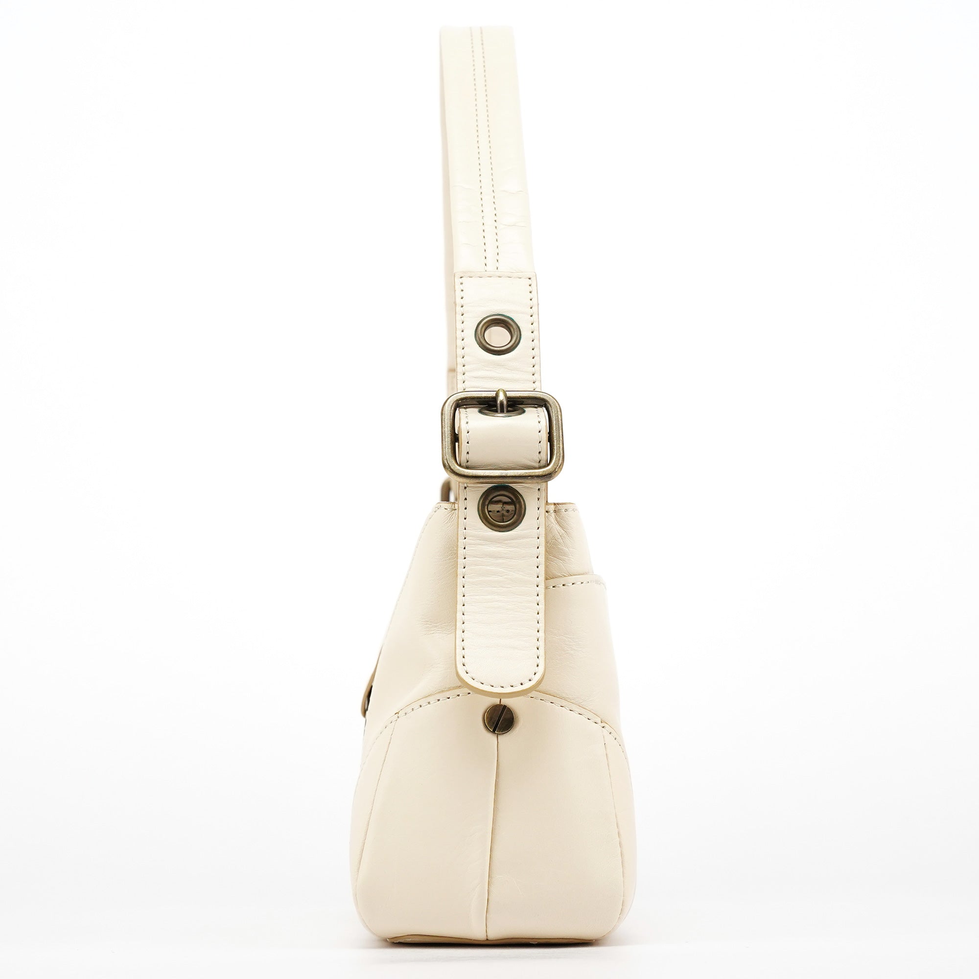 Chloe Off White Leather Flap Shoulder Bag