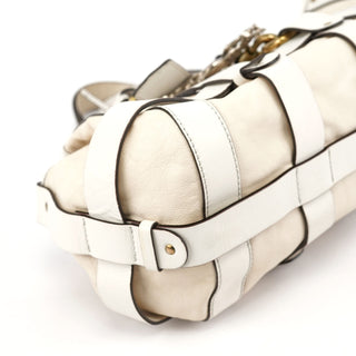 Chloé Off-White Leather Kerala Shoulder Bag