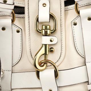 Chloé Off-White Leather Kerala Shoulder Bag