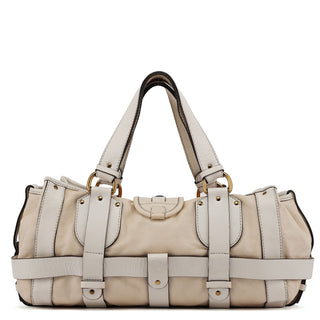 Chloé Off-White Leather Kerala Shoulder Bag