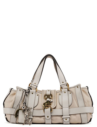 Chloé Off-White Leather Kerala Shoulder Bag