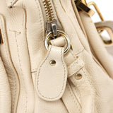 Chloé Sac deux portés Paraty en cuir blanc cassé