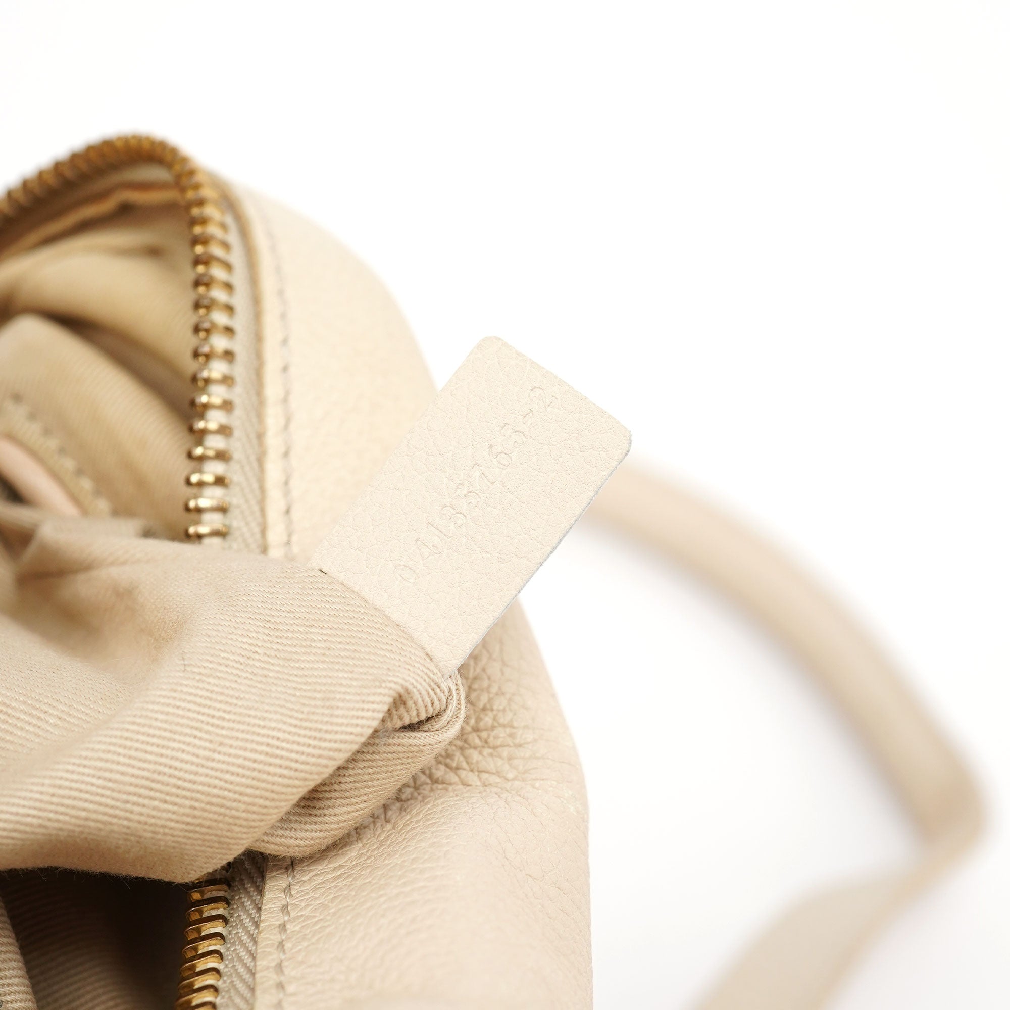 Chloé Sac deux portés Paraty en cuir blanc cassé
