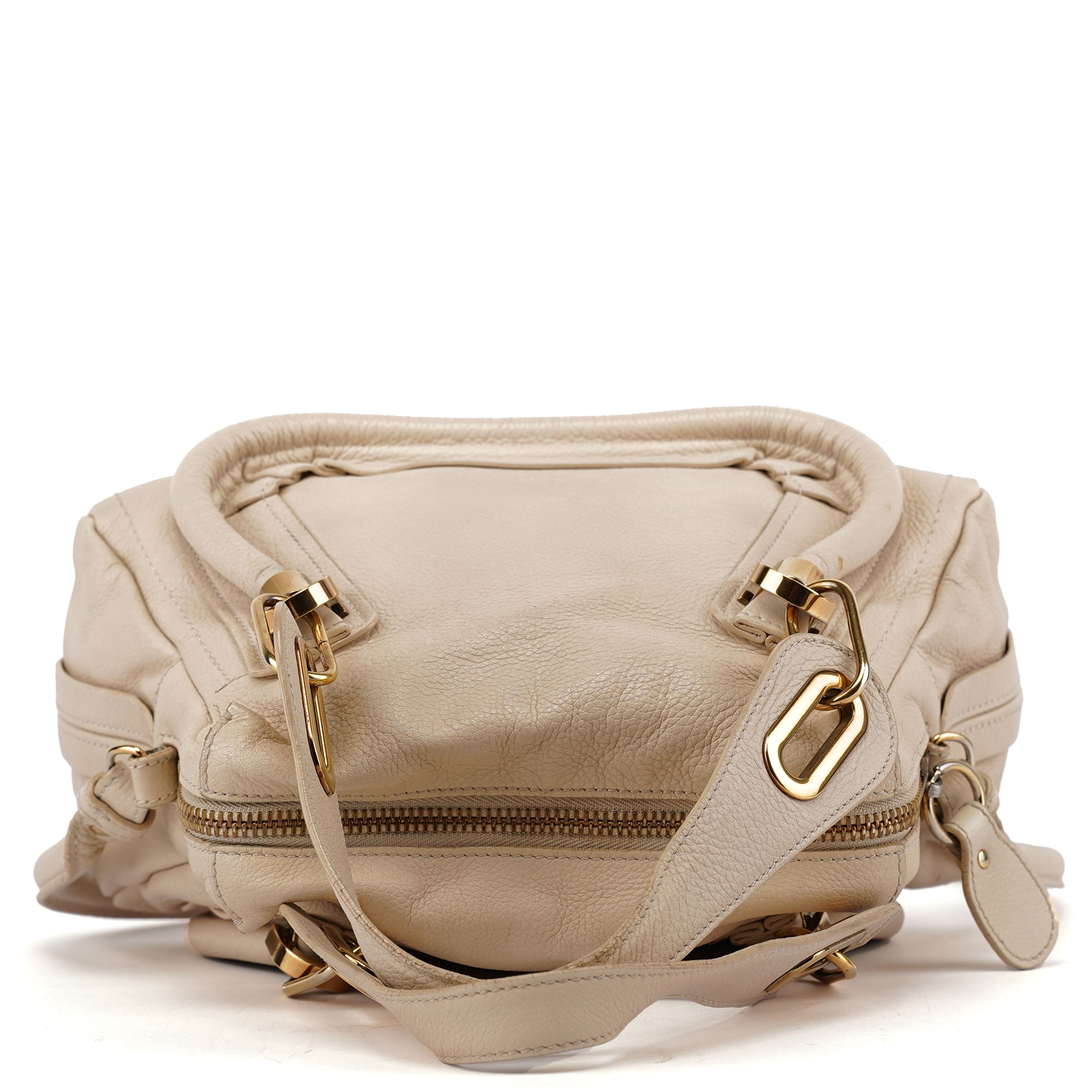 Chloé Sac deux portés Paraty en cuir blanc cassé