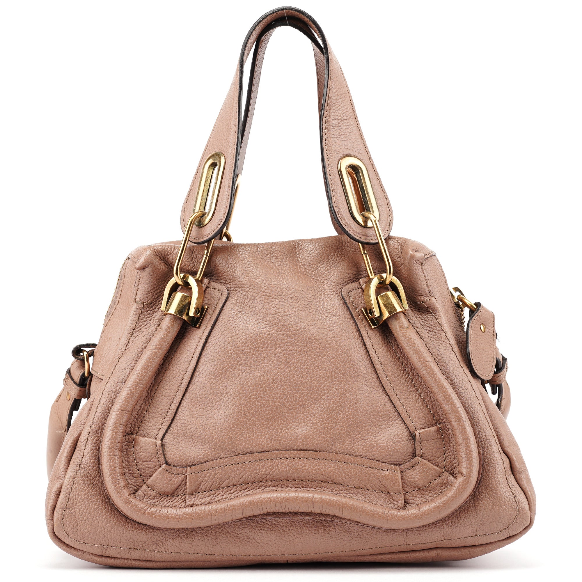 Chloé Old Rose Leather Paraty 2-Way Shoulder Bag