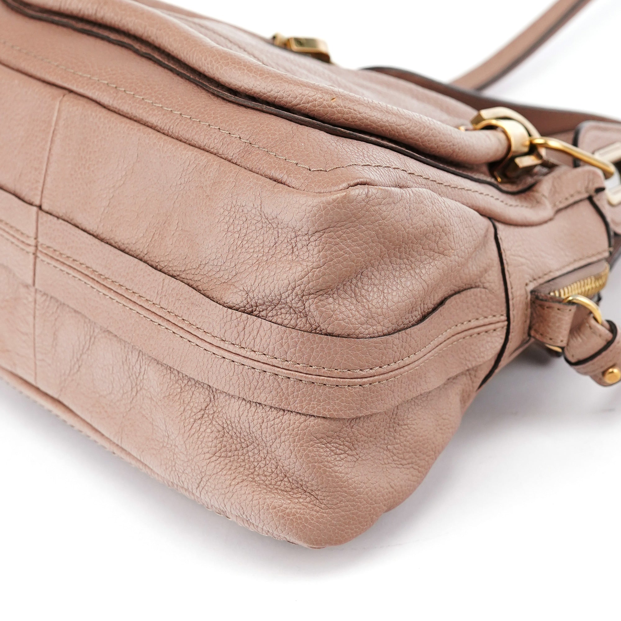 Chloé Old Rose Leather Paraty 2-Way Shoulder Bag