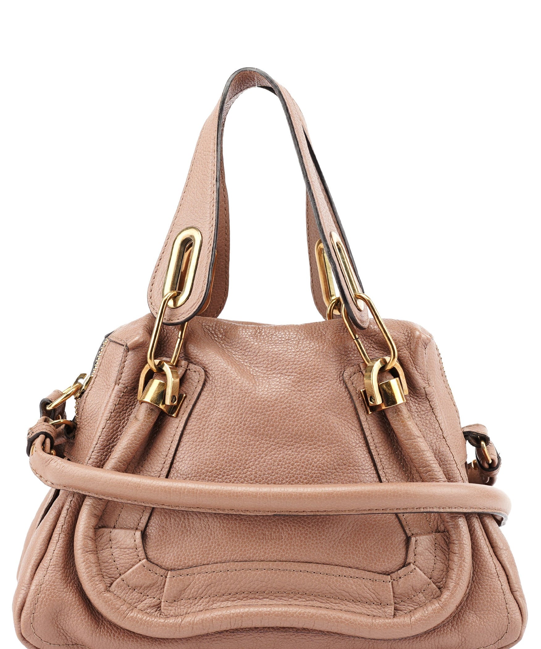 Chloé Old Rose Leather Paraty 2-Way Shoulder Bag