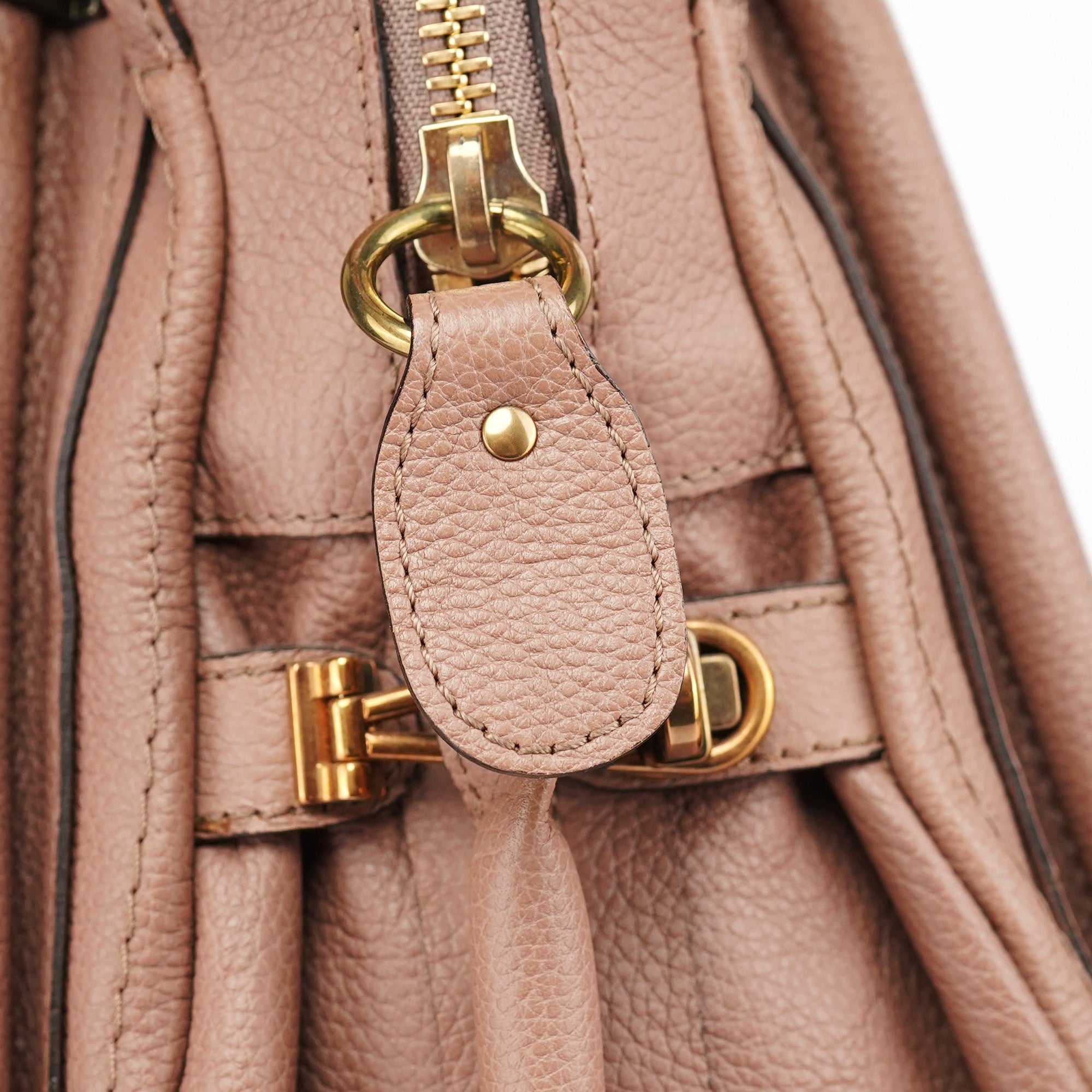 Chloé Old Rose Leather Paraty 2-Way Shoulder Bag