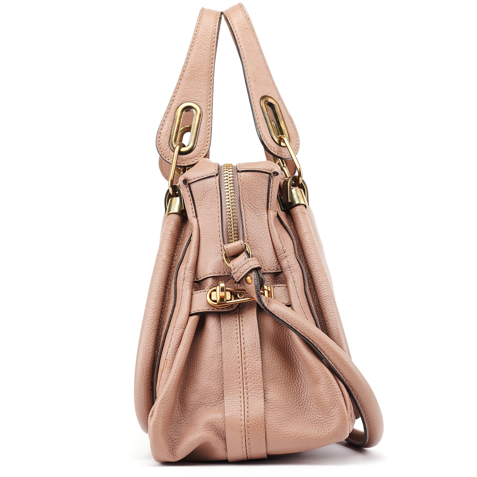 Chloé Old Rose Leather Paraty 2-Way Shoulder Bag