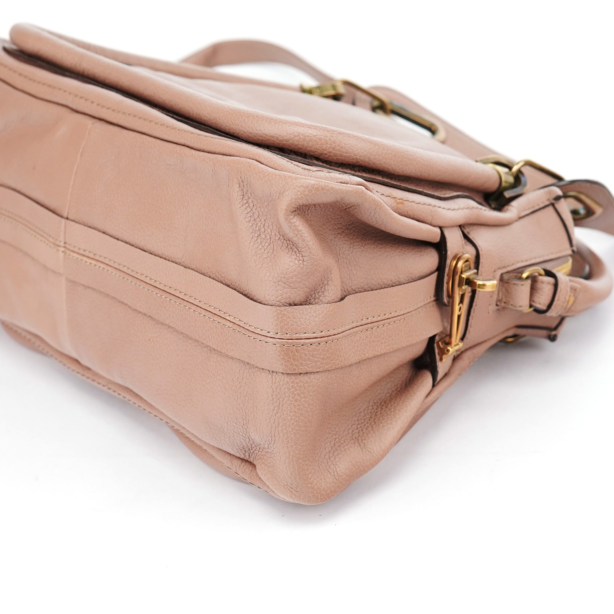 Chloé Old Rose Leather Paraty 2-Way Shoulder Bag