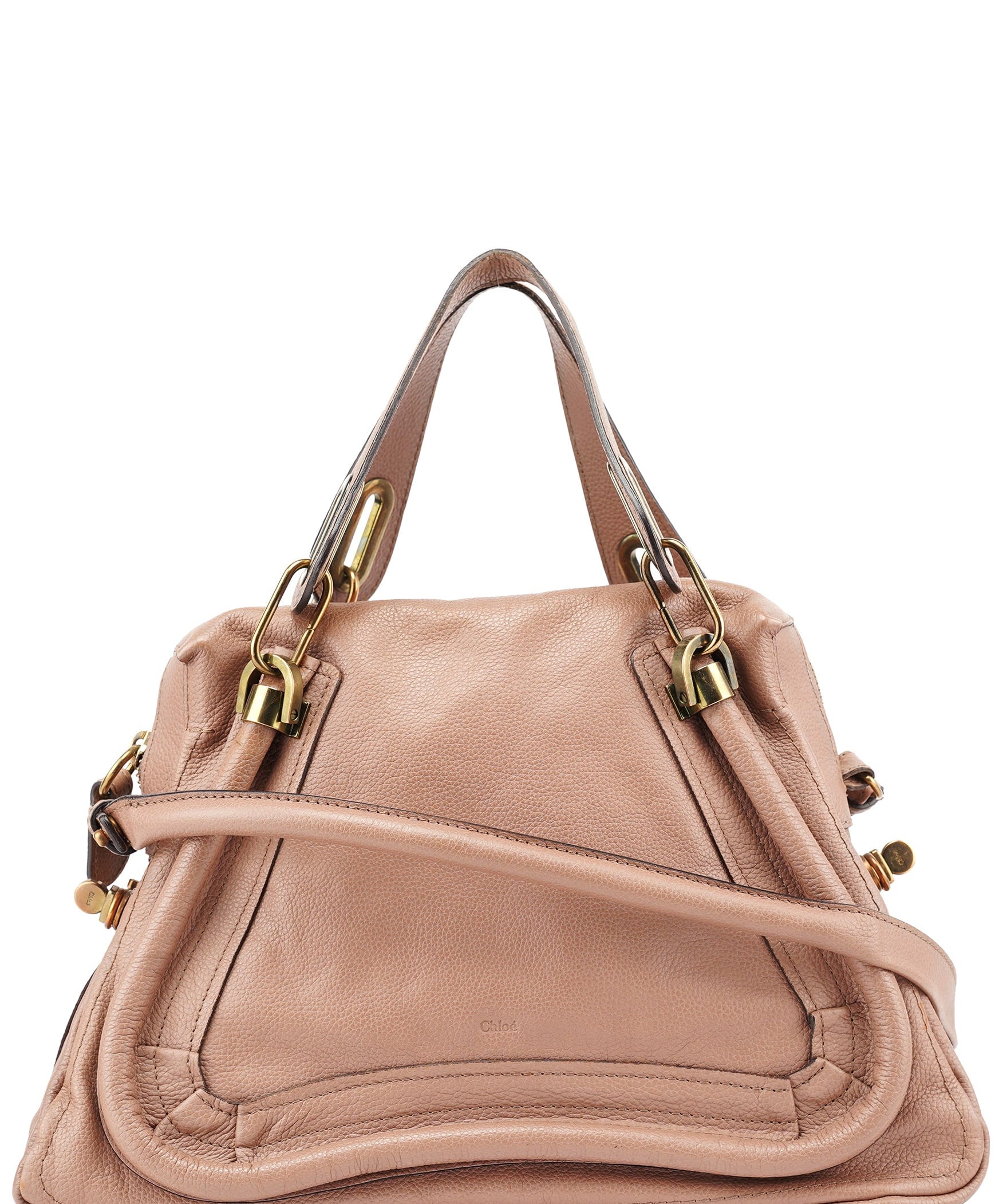 Chloé Old Rose Leather Paraty 2-Way Shoulder Bag