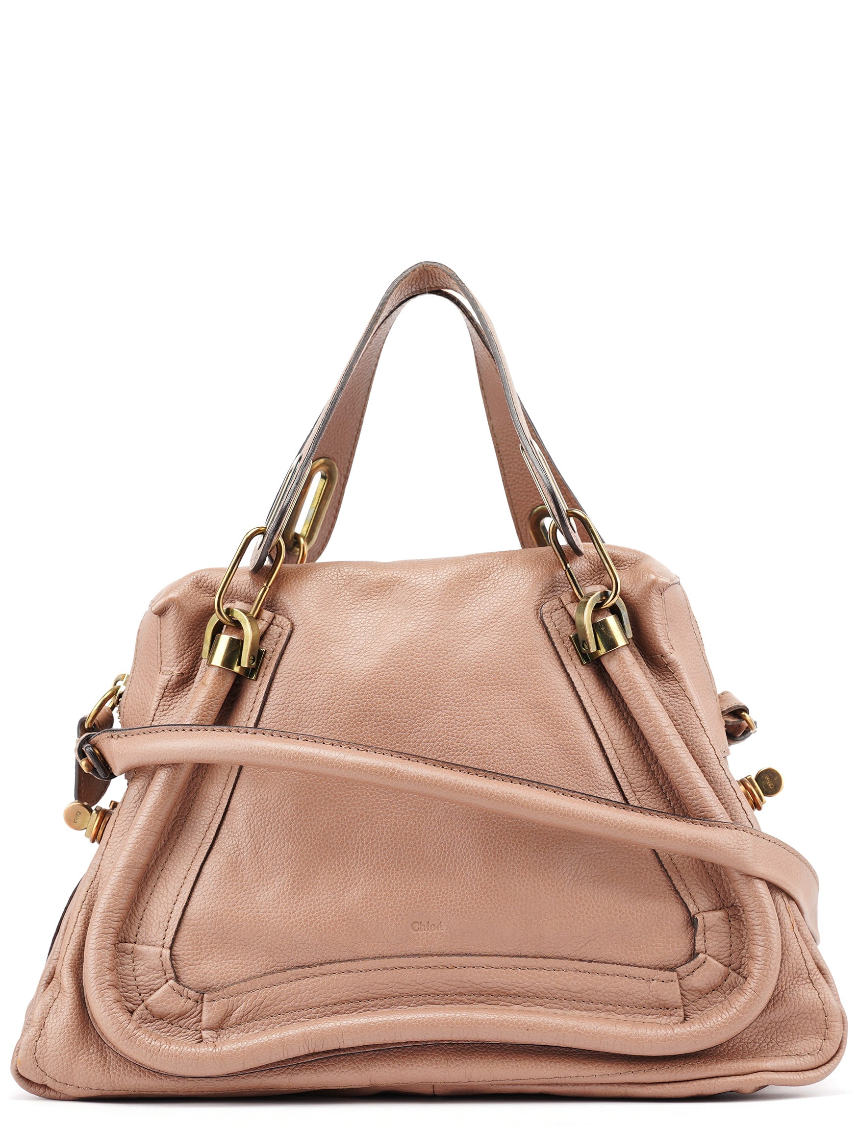 Chloé Old Rose Leather Paraty 2-Way Shoulder Bag