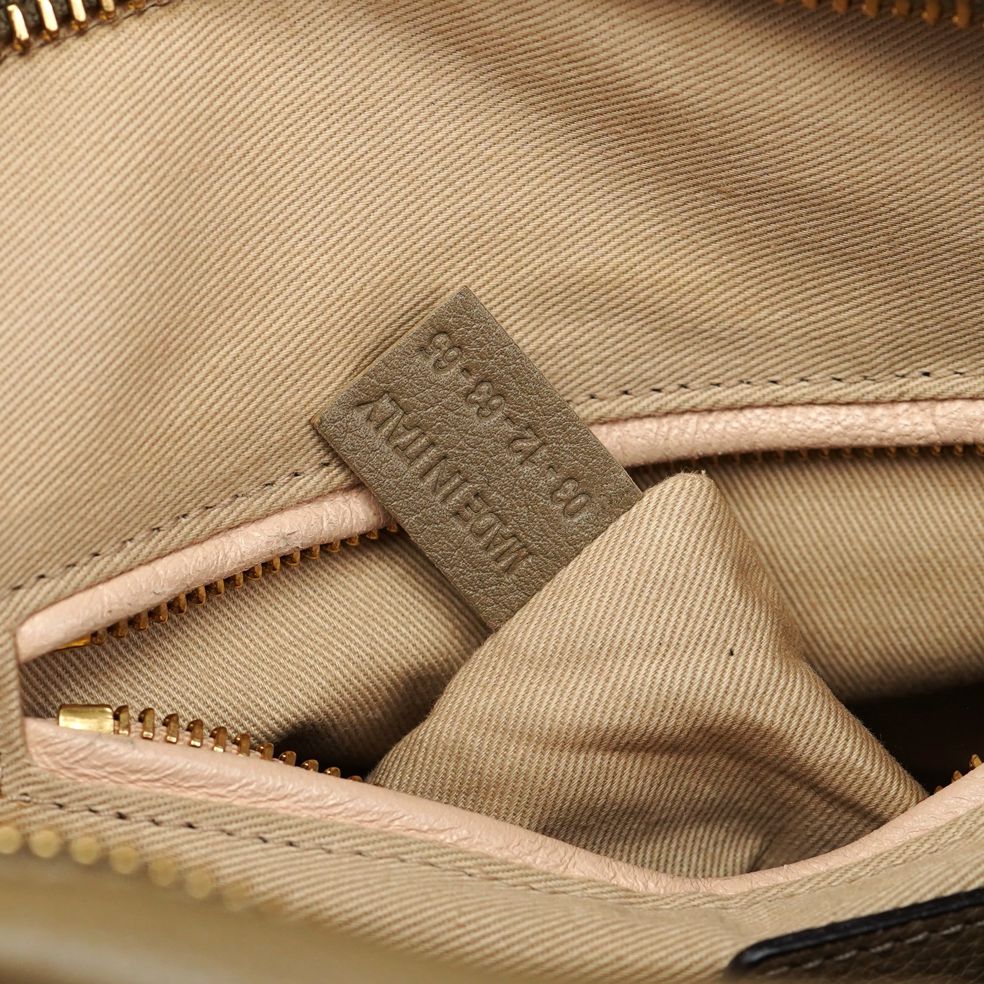Chloé Sac deux portés Paraty en cuir vert olive