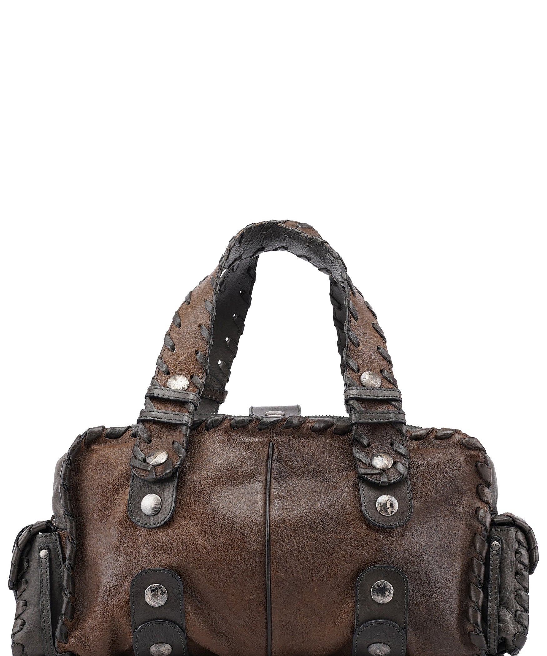 Chloé Olive Green Leather Silverado Shoulder Bag