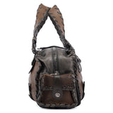 Chloé Olive Green Leather Silverado Shoulder Bag