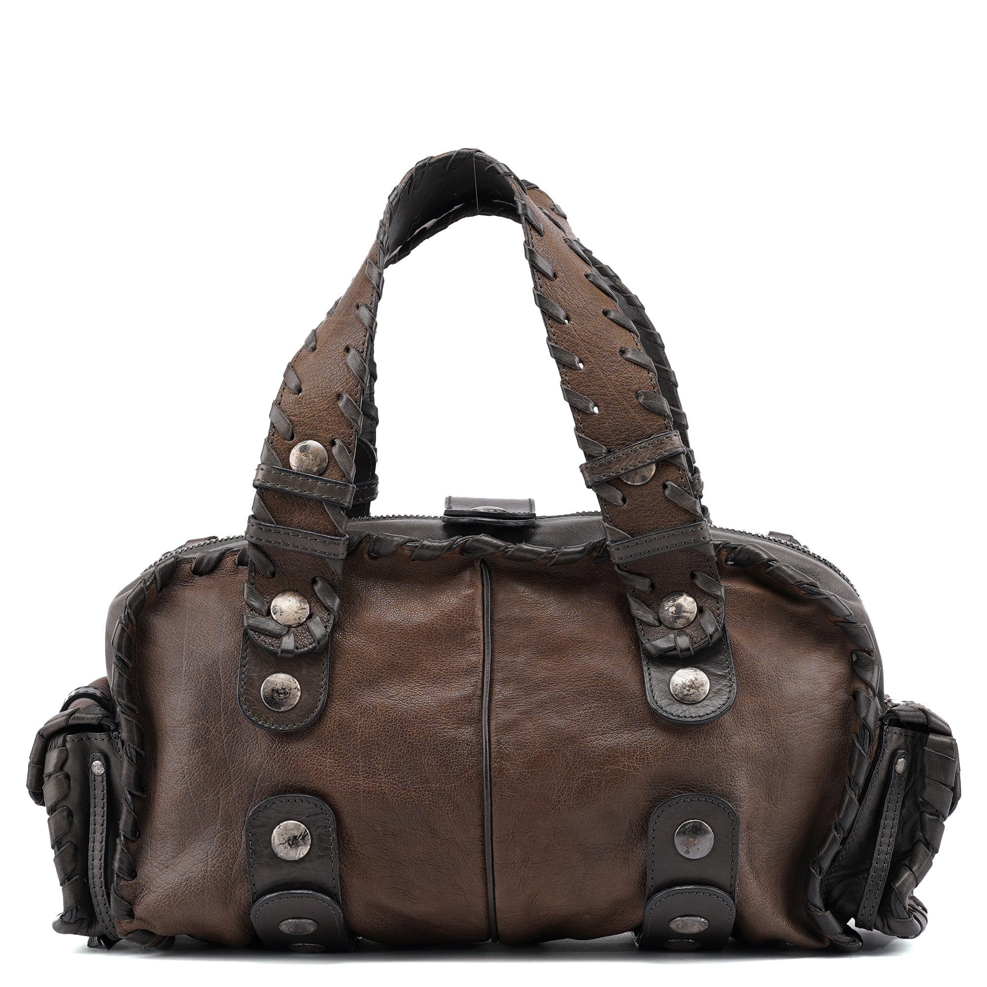 Chloé Olive Green Leather Silverado Shoulder Bag