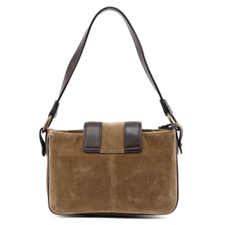 Chloé Olive Velvet 2-Way Shoulder Bag