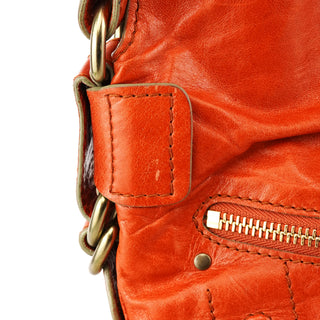 Chloé Orange Leather Bay Crossbody Bag
