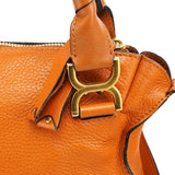 Chloe Orange Leather Marcie 2-Way Bag