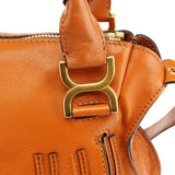 Chloe Orange Leather Marcie 2-Way Bag