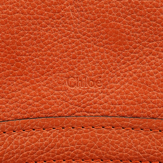 Chloe Orange Leather Paraty 2-Way Bag