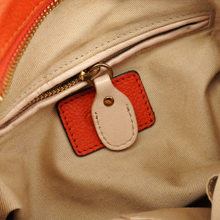 Chloe Orange Leather Paraty 2-Way Bag