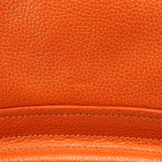 Chloe Orange Leather Paraty 2-Way Bag