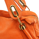 Chloé Sac deux portés Paraty en cuir orange