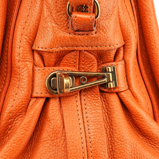Chloe Orange Leather Paraty 2-Way Bag