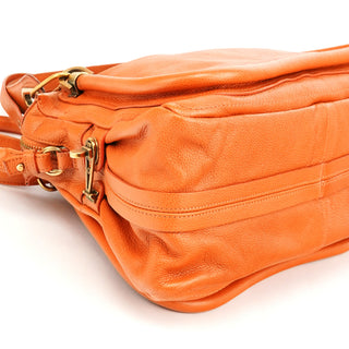 Chloe Orange Leather Paraty 2-Way Bag