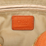 Chloé Sac deux portés Paraty en cuir orange