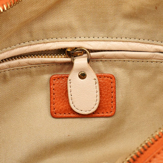 Chloe Orange Leather Paraty 2-Way Bag