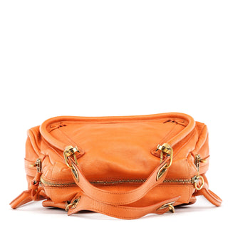 Chloe Orange Leather Paraty 2-Way Bag