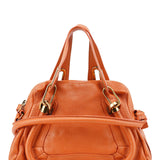 Chloé Orange Leather Paraty 2-Way Shoulder Bag
