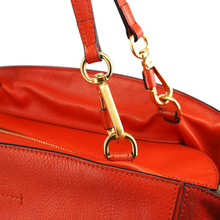 Chloe Orange Leather Suede 2-Way Bag