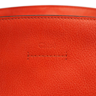 Chloe Orange Leather Suede 2-Way Bag